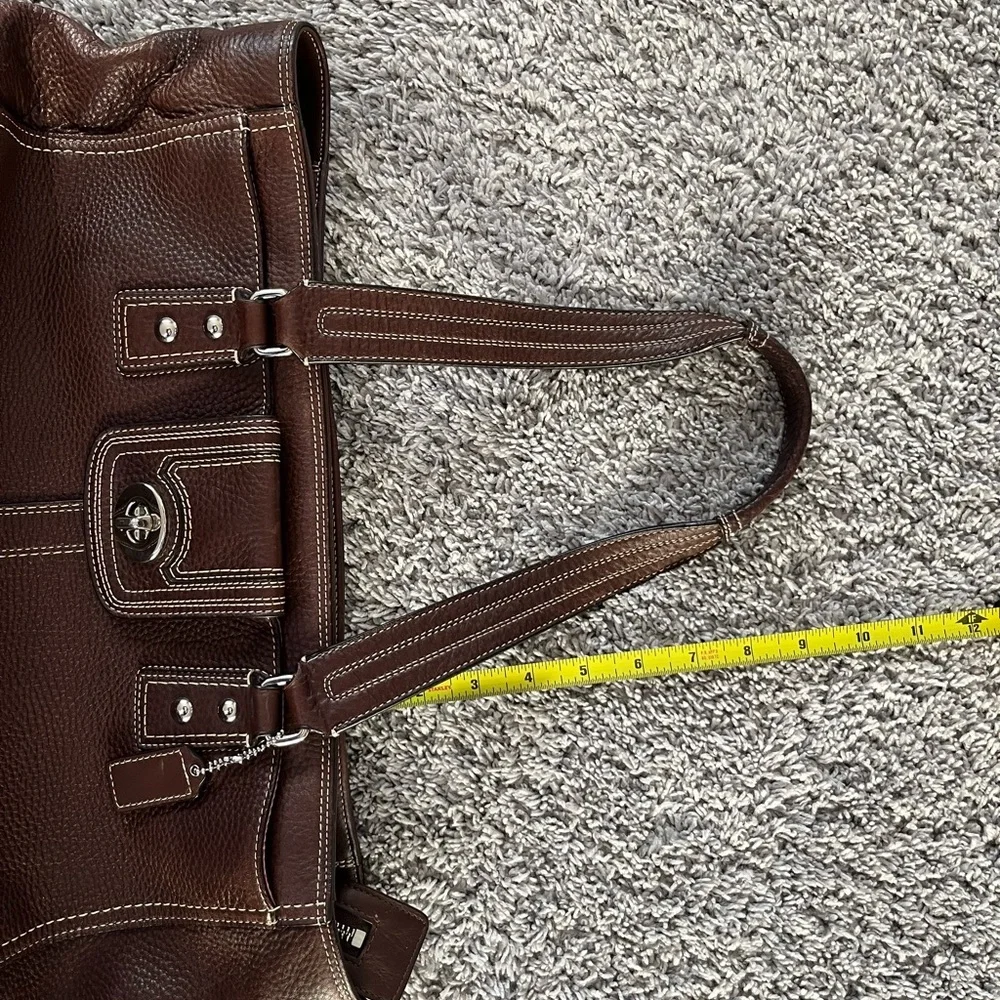 Coach Dark Brown Leather Handbag - Picture 9 of 9
